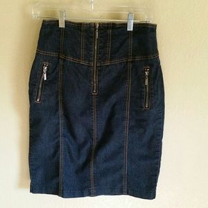 Denim pencil skirt (Bisou Bisou)
